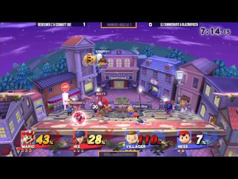 WBB #90  [W] Redeemer Z & SSBMatt vs [L] Summerhays & BlazingPasta   Grand Finals   Smash 4 Doubles