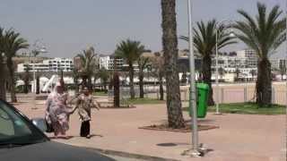 preview picture of video 'Maroko Agadir Port Marina Plaża Agadir Beach Club'