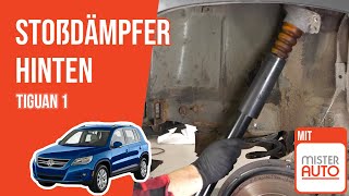 Youtube thumbnail of video "Wie Tiguan 1 Stoßdämpfer hinten wechseln ➿"