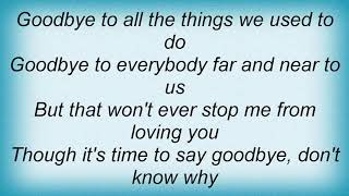 Angela Bofill - Time To Say Goodbye Lyrics