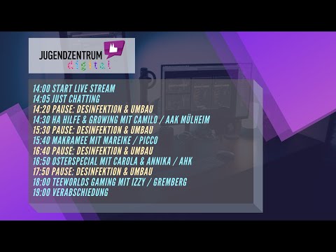 014 - Livestream vom 13. April - HA Hilfe & Growing / Makramee / Osterspecial / Teeworlds