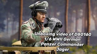 Figurka Jager - WWII German Panzer Commander Figure 1/6