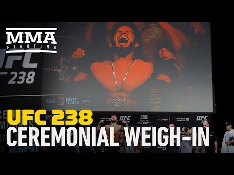 UFC 238 Ceremonial Weigh-In Highlights - MMA Fighting