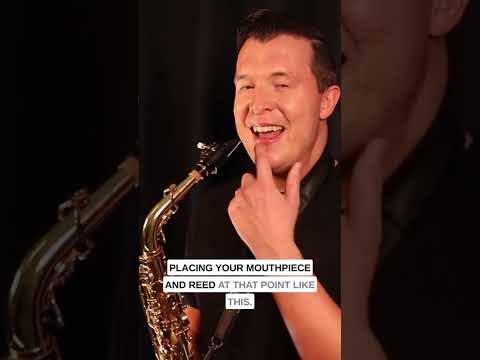 Classical VS Jazz Embouchure On Sax #saxophone #saxlesson #shorts #altosax
