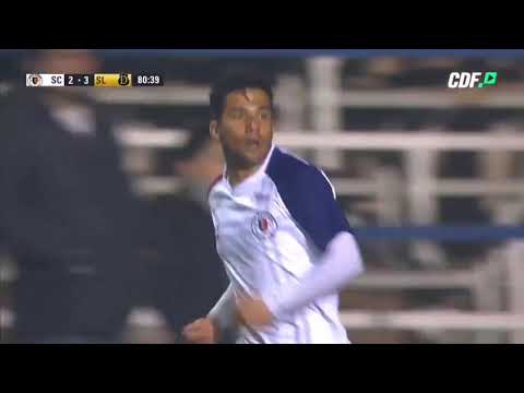 Milton Céliz "trancó" con la cabeza y sacó aplausos en el triunfo de San Luis