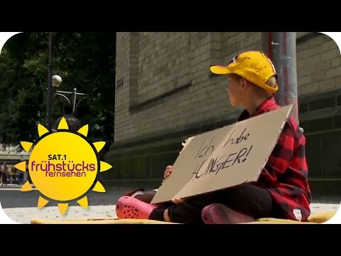 OBDACHLOSES Kind - Soziales Experiment | SAT.1 Frühstücksfernsehen