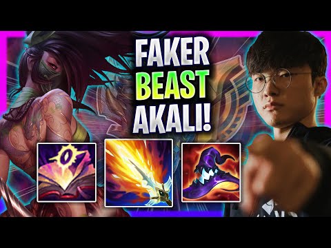 FAKER IS A BEAST WITH AKALI MID! - T1 Faker Plays Akali Mid vs Akshan! | Season 2024