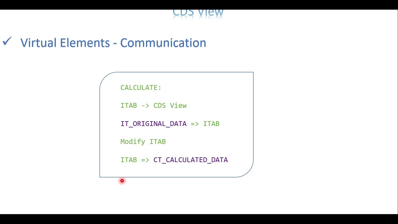 Video 25: CDS View - Virtual Elements
