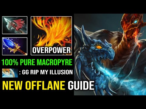 NEW Jakiro Offlane Guide | 100% Pure Scepter Macropyre Unlimited Burning DPS Crazy Dota 2