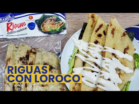 Riguas con loroco