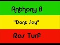 Anthony B - Don't Say