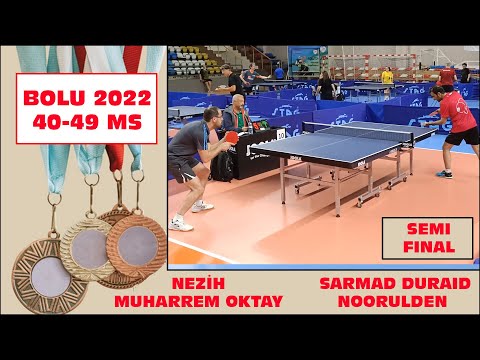 BOLU 2022 | SARMAD DURAID NOORULDEN - NEZİH MUHARREM OKTAY | IVTTA | 40-49 MS | SEMI FINAL