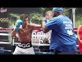 GENNADY GOLOVKIN - FULL MITT WORKOUT WITH NEW TRAINER JOHNATHON BANKS