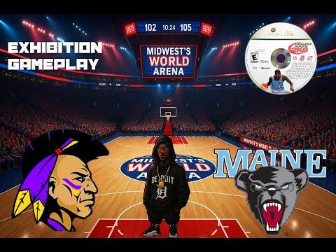 College Hoops 2K6 Gameplay |XBOX 360| With Commentary |Alcorn St vs Maine|
