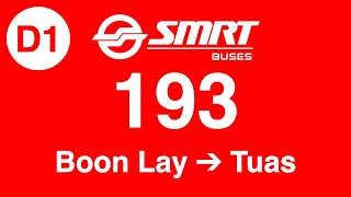 SMRT Buses Trunk 193 Direction 1 Hyperlapse