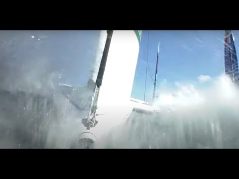 Dramatic SailGP crash sailing in Sydney