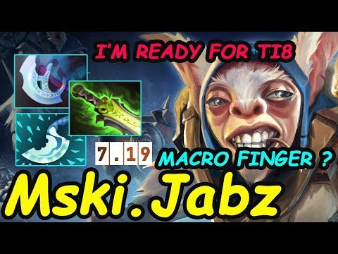 Mski.Jabz MACRO FINGER ?  Dont mess with Jabz Meepo | Dota2 7.19 Rank