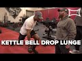 How To Kettle Bell Drop Lunge