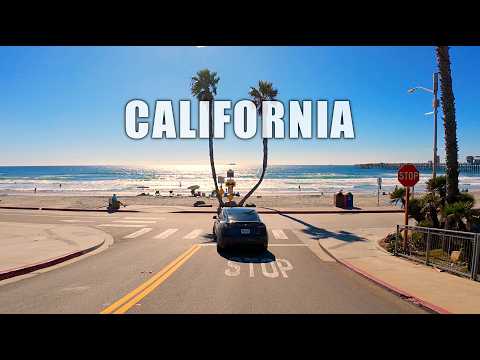 Scenic California Pacific Ocean 4K Road Trip | Laguna Beach to Oceanside Coastal Drive