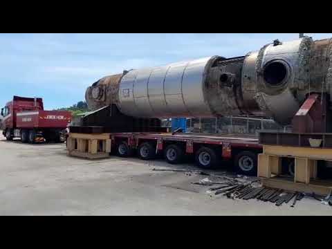 Labuan HeavyTransportation..column 100ton..plant1 - YF Metal. 012-8182998(Mr.J)