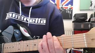 Tubeway Army Gary Numan Listen to the sirens how to play on guitar