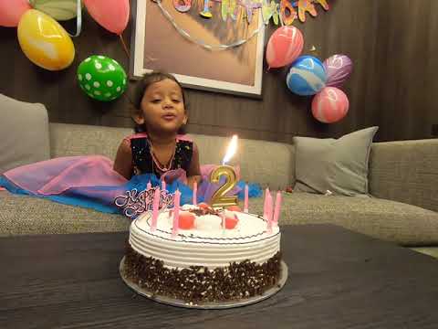 Sisira 2nd Birthday cake cut