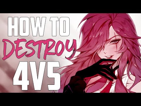 Katlife | How to DESTROY and CARRY a 4v5 with Katarina (CLUTCH QUADRAKILL) - Season 10