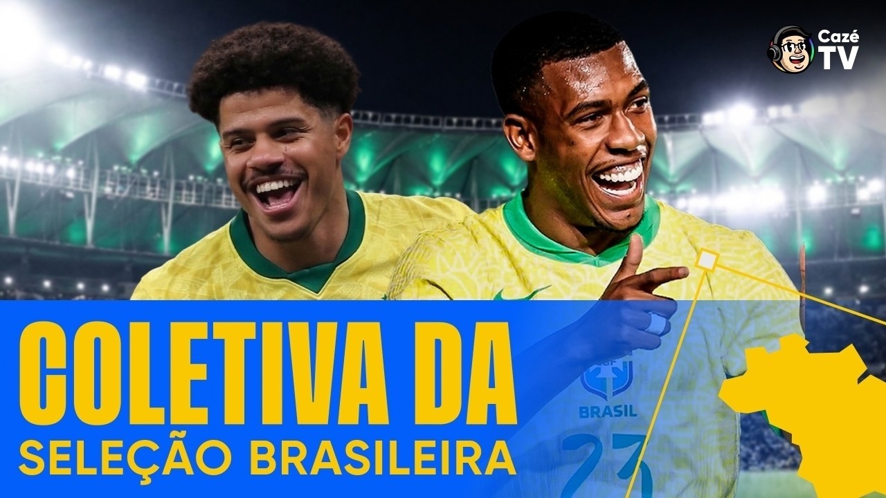 COLETIVA DA SELEÇÃO BRASILEIRA COM RAYAN E GABRIEL SARA