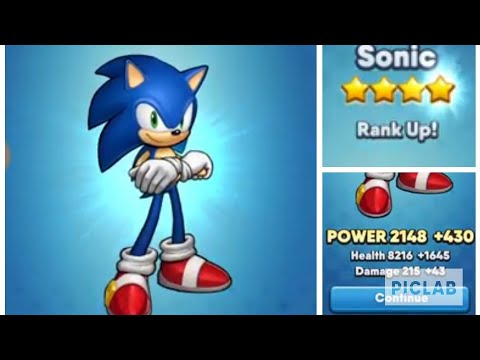 Sega Heroes 4 star Sonic unlocked and uprage to golden team (Sonic,Amy,Shadow) PART 17