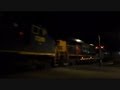 CSX Power House Train 7 Locomotives At Night