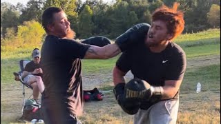 Hammer vs Canelo The Drone Zone FIGHT CLUB  R U Tough Enough #boxing  #sparingpsht 