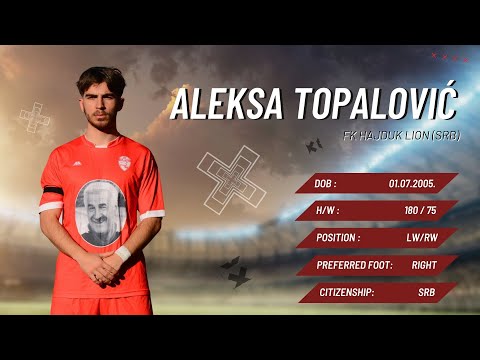 #11 Aleksa Topalovic - FK Hajduk LION - HIGHLIGHTS 2025