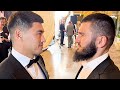 Dmitry Bivol PULLS UP on Artur Beterbiev - INTENSE FACE ENSUES as Beterbiev DISSES Bivol!