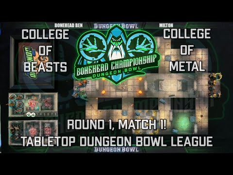 Beasts vs Metal - Bonehead Dungeon Bowl Championship - Game 1! (Tabletop Dungeon Bowl)