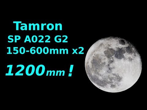 Moon with Tamron SP A022  g2  150-600mm on a a6300 with 2x at 1200mm