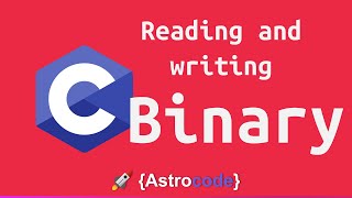 Reading and Writing from Binary Files in C!