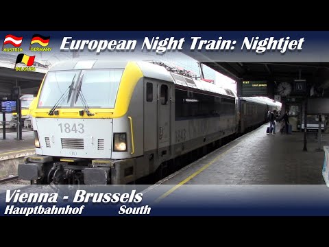 Nightjet from Wien (Vienna) Hbf to Brussels South in Seat wagon