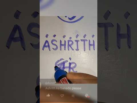 ASHRITH Name Logo 💥 Comment Your Name #brand #shorts #logo