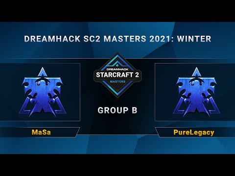 SC2 - MaSa vs. PureLegacy - Group B - DreamHack SC2 Masters 2021 Winter - NA