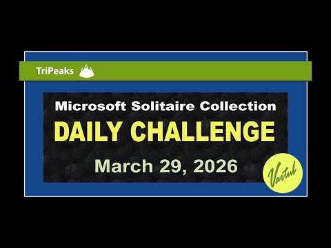 Solitaire Daily Challenge Today Solution