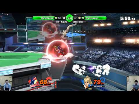 EVAC 21/2/20 - SSBU - DF | Taicho (Greninja) vs DF | Andre (Zero Suit Samus) - Losers Semis