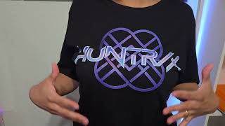 Amazing Huntr/x Logo Womens' T-Shirt Kpop Demon Hunters Black 2025