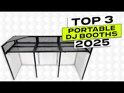 JILLSKY DJ Table Stand Audio Mixer Stand Portable Booth - 35" x 17.3" Versatile DJ Booth Stand for Piano, Laptops, Controllers, Midi Keyboards, and Audio Mixers, Mixer Pioneer DJ Controller Equipment video review thumbnail