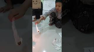 Praktik IPAS | Belajar Ba'da Isya' | Santri Cilik PonPes Darud Da'wah Gentan #shorts