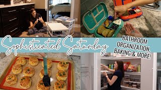 WEEKEND RESET // Bathroom Organization, Blue Lunch Challenge & Red Lobster Biscuits