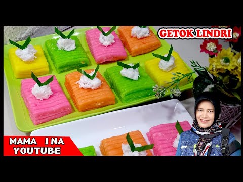 Getok Lindri Warna Warni tanpa cetakan // buat getok lindri tanpa alat mudah dan rasanya MANTUL