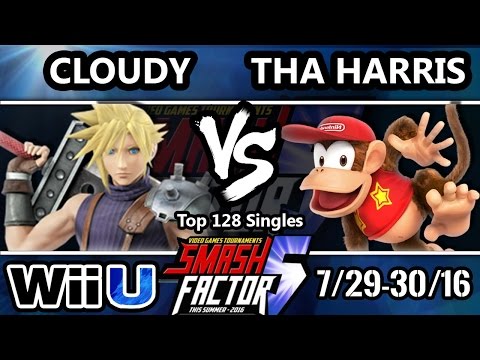 SF5 Smash 4 - VCV | Cloudy (Cloud) Vs. THA Harris (Diddy Kong) SSB4 Top 128 - Smash Wii U