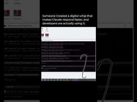 A developer created a humorous "digital whip" for Claude.