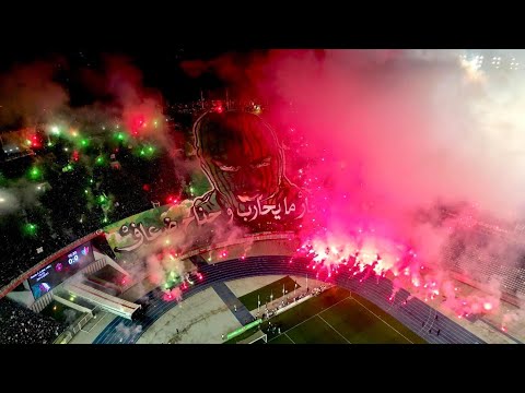 Tifo et craquage derby AlgéRois( virage sud vs virage nord )