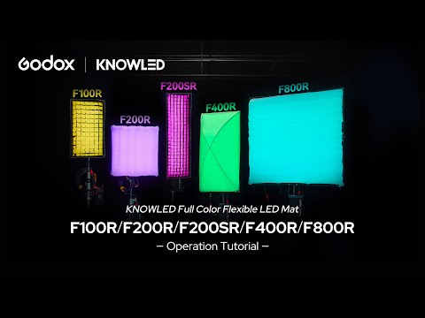 Video Review of the Godox KNOWLED F100R RGB Flexible LED Light Mat (1 x 2')